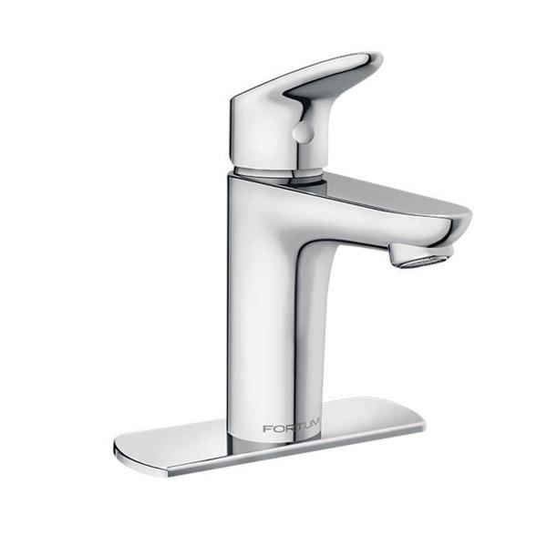 LLAVE PARA LAVABO MONOMANDO CROMO A UN ORIFICIO CON CARTUCHO CERÁMICO