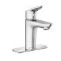 LLAVE PARA LAVABO MONOMANDO CROMO A UN ORIFICIO CON CARTUCHO CERÁMICO