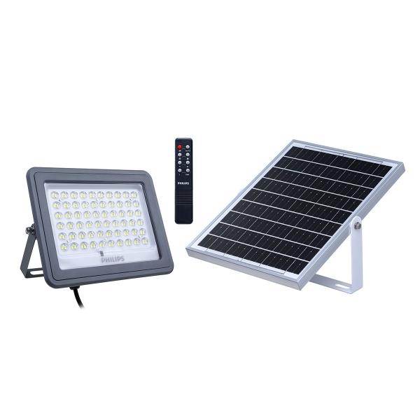 REFLECTOR SOLAR PARA EXTERIOR TIPO FLOOD 8 W GRIS 1 PIEZA