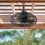 VENTILADOR DE TECHO CONYER 20" PARA INTERIOR/EXTERIOR NEGRO