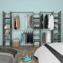 CLÓSET MELAMINA MODULAR 186 X 298 X 39 CM GRIS CLARO CON NIVELADORES Y HERRAJES
