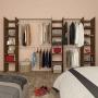 CLÓSET MELAMINA MODULAR 186 X 298 X 39 CM CAFÉ NOGAL 3 TORRES