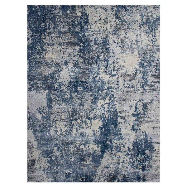 TAPETE PARA SALA POLIPROPILENO Y POLIÉSTER 160 X 230 CM AZUL RESISTENTE Y FÁCIL DE MANTENER