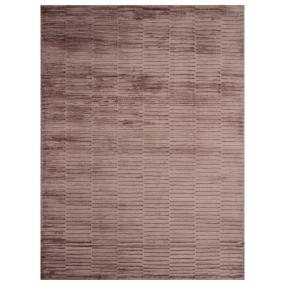 TAPETE PARA SALA VISCOSA 160 X 230 CM MORADO HECHO A MANO