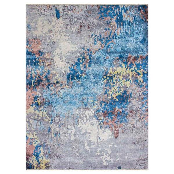 TAPETE PARA SALA ALGODÓN 120 X 170 CM MULTICOLOR DOBLABLE