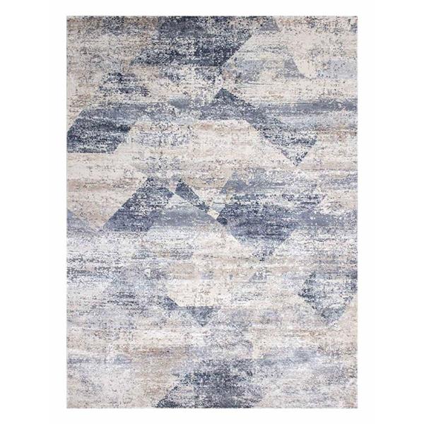 TAPETE PARA SALA POLIPROPILENO Y POLIÉSTER 160 X 230 CM AZUL DE FÁCIL MANTENIMIENTO