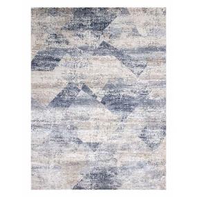 TAPETE PARA SALA POLIPROPILENO Y POLIÉSTER 160 X 230 CM AZUL DE FÁCIL MANTENIMIENTO