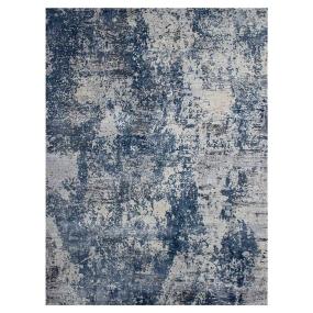 TAPETE PARA SALA POLIPROPILENO 200 X 290 CM AZUL FÁCIL MANTENIMIENTO