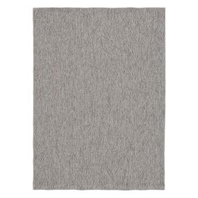 TAPETE PARA SALA SILVER POLIPROPILENO 120 X 170 CM GRIS RESISTENTE AL DESGASTE