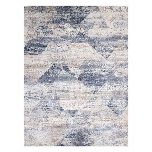 TAPETE PARA SALA VISTA BLUE POLIPROPILENO 120 X 170 CM AZUL RESISTENTE