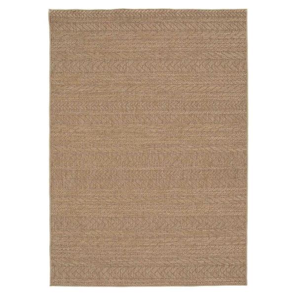 TAPETE PARA SALA POLIPROPILENO 120 X 170 CM NATURAL RESISTENTE AL DESGASTE