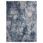 TAPETE PARA SALA POLIPROPILENO Y POLIÉSTER 240 X 340 CM AZUL DISEÑO CLÁSICO Y RESISTENTE