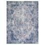 TAPETE PARA SALA PARIS ALGODÓN 200 X 290 CM AZUL DOBLABLE