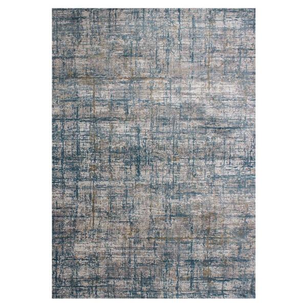 TAPETE PARA SALA POLIÉSTER 200 X 300 CM MULTICOLOR DISEÑO ABSTRACTO SUAVE Y DURADERO