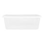 CAJA ORGANIZADORA TRANSPARENTE 5.7 L PLÁSTICO TAPA BLANCA APILABLE