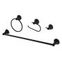 JUEGO DE ACCESORIOS PARA BAÑO DALLAS NEGRO