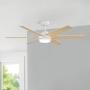 VENTILADOR DE TECHO ASHFORD 54" LED INTEGRADO PARA INTERIOR BLANCO
