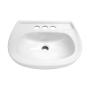 LAVABO PARA BAÑO EMPOTRAR BLANCO 43.18 X 35.56 CM PARA MEZCLADORA DE 4"