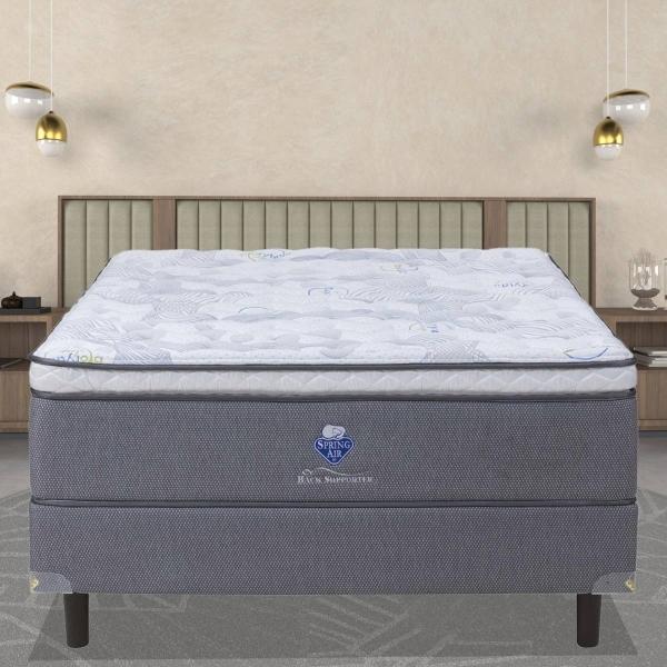 COLCHÓN MATRIMONIAL RHAPSODY DE RESORTES Y ESPUMA FIRME EURO PILLOW TOP DE 33 CM