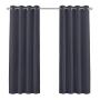 cortina black out embossed two pack gris oxford 134x213cm