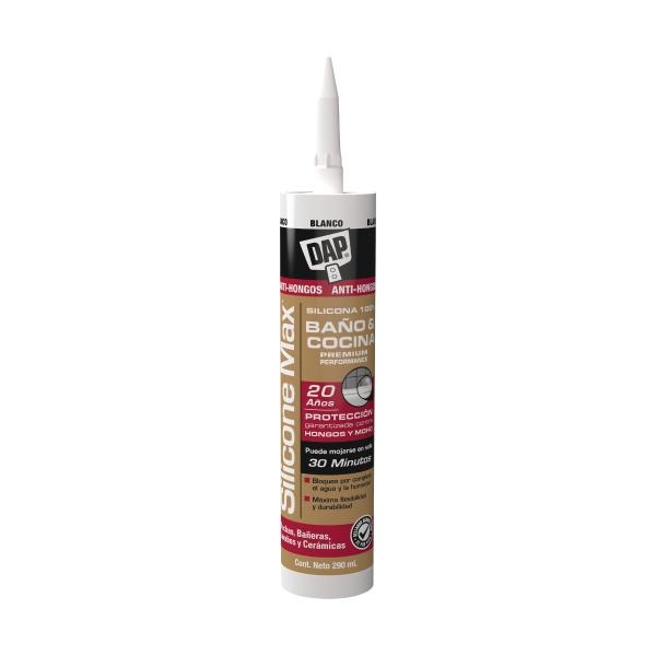 DAP SILICÓN PREMIUM ANTIHONGOS PARA BAÑOS Y COCICNAS SILICONE MAX 300 ML BLANCO