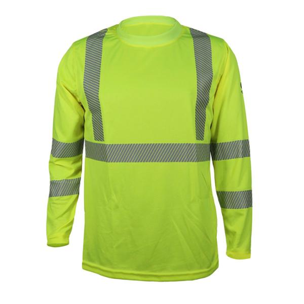 CAMISA AMARILLA MANGA LARGA CON REFLEJANTE DE ALTA VISIBILIDAD TALLA XG