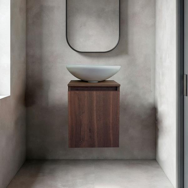 MUEBLE PARA BAÑO FLOTANTE ECO 18" MILÁN MDP AGLOMERADO CON LAVABO