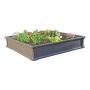 MACETA RECTANGULAR DE POLIETILENO CAFÉ 122.23 CM PARA EXTERIOR