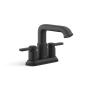 LLAVE PARA LAVABO DUOMANDO NEGRO MATE DE CUBIERTA AHORRO DE AGUA