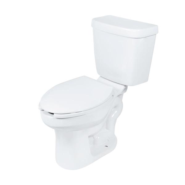 SANITARIO DE DOS PIEZAS KUUN REDONDO 4.8 L BLANCO DESCARGA ECOLÓGICA