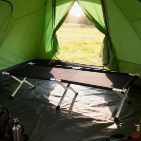 CAMASTRO PLEGABLE ALUMINIO NEGRO