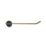 PORTA ROLLO DE PARED NEGRO CON DORADO