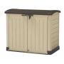 COBERTIZO DE ALMACENAMIENTO PARA EXTERIOR HORIZONTAL RESINA 1200 L ARENA