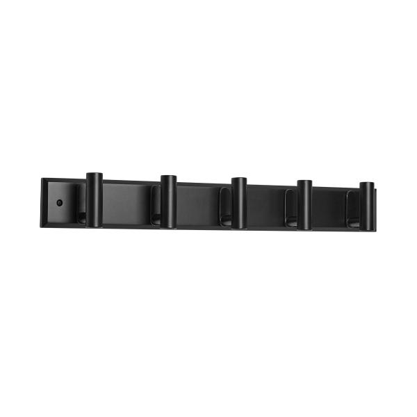 PERCHERO DOWEL 5 GANCHOS NEGRO