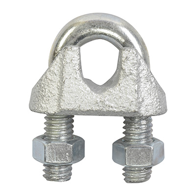 NUDO PARA CABLE ACERO PLATA
