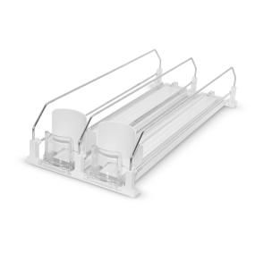 ORGANIZADOR DE BEBIDAS PARA REFRIGERADOR DE 2 LÍNEAS PVC ABS Y METAL