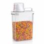 CONTENEDOR PARA ALIMENTOS TIPO HERMETICO ALMACENAMIENTO 1.8 L 1 PIEZA DE PET TRANSPARENTE
