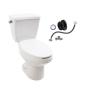 SANITARIO DE DOS PIEZAS URBAN ALARGADO BLANCO 3.9 L AHORRADOR