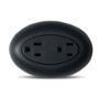 CONTACTO DUPLEX NEGRO TIPO AMERICANO DE 15 AMP