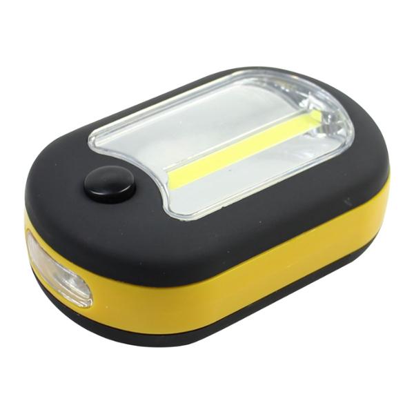 LÁMPARA DE TRABAJO LED COB PORTÁTIL CON IMÁN Y GANCHO, 230 LÚMENES, 2 MODOS, PILAS AAA INCLUIDAS
