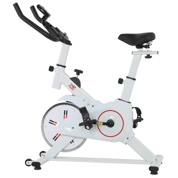 BICICLETA SPINX DE SPINNING BLANCA DE HASTA 8 KG DE RESISTENCIA