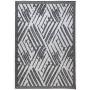 TAPETE PARA SALA ARIA POLIPROPILENO 160 X 230 CM GRIS ALTA RESISTENCIA
