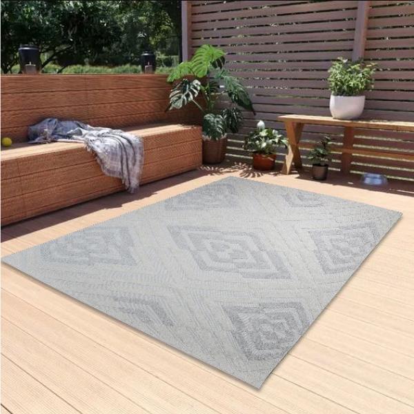 TAPETE PARA SALA POLIPROPILENO 240 X 330 CM CREMA ALTA RESISTENCIA