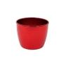 MACETA DE PLÁSTICO REDONDA CHICA ROJA 6 PULGADAS PARA INTERIOR
