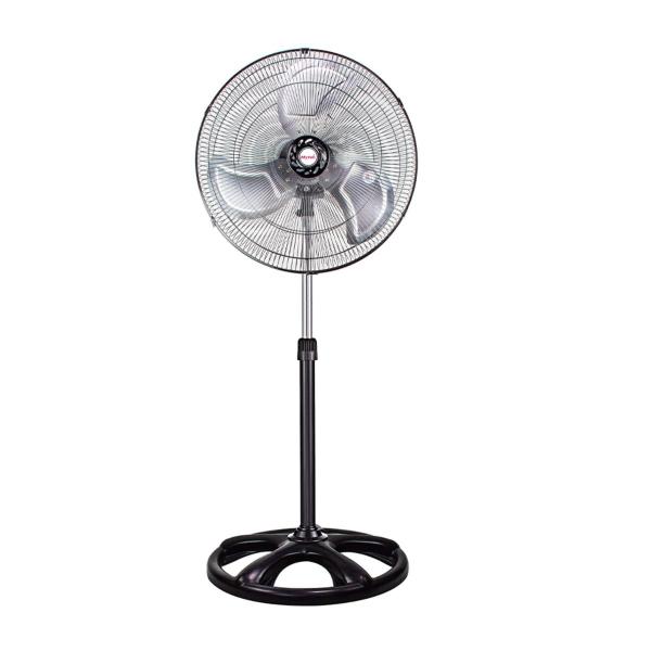 VENTILADOR DE PEDESTAL AJUSTABLE 20 PULGADAS METALICO NEGRO