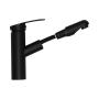LLAVE PARA LAVABO MONOMANDO NEGRO MATE CON CUELLO RETRACTIL