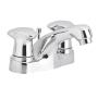 LLAVE PARA LAVABO DUOMANDO CROMO 4" TRICETA AHORRO DE AGUA