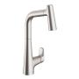 LLAVE PARA FREGADERO MONOMANDO NÍQUEL CUELLO RETRÁCTIL 14.4" AHORRADORA