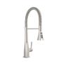 LLAVE PARA FREGADERO MONOMANDO NÍQUEL CEPILLADO CUELLO SEMI-PRO 21" CONTROL PRECISO