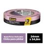 CINTA MASKING TAPE LILA SUPERFICIES DELICADAS 24 MM X 54 M REMOCIÓN LIMPIA